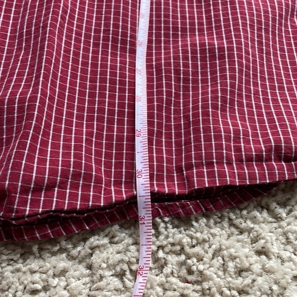 Old Navy XL red plaid button down - Picture 8 of 9